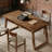 Rectangular Dining Table With Drawer & Solid Wood Legs (Just 1pcs Dining Table)