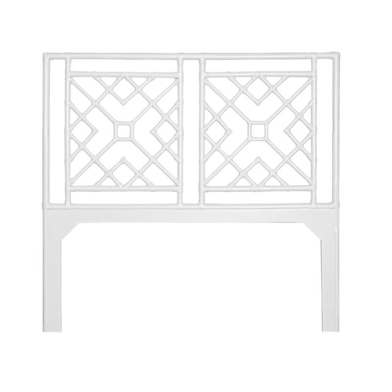 Ananias Headboard, White, Queen