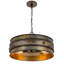 Lustre cylindrique en métal 60W x 3 Meleze