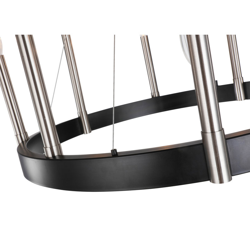 Ostrom 8 - Light Wagon Wheel Chandelier