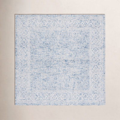 Hand-Tufted Geometric Wool Rug