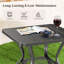 Vauclain Square Metal Outdoor Side Table