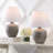 Myron 18" Minimalist Scandinavian Concrete Effect Resin/Iron LED Table Lamp-866363028