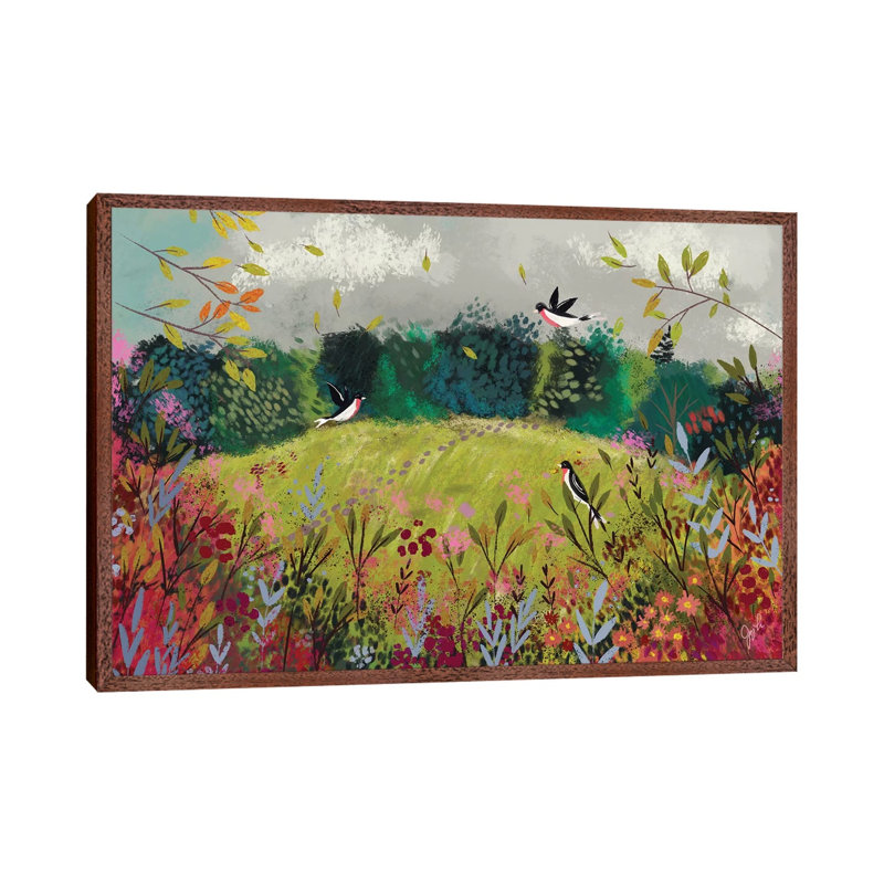 Autumn Days I by Joy Laforme - Print on Canvas, Classic Brown Wood Framed, 152.5 cm H x 101.5 cm W