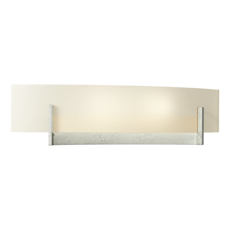 Axis 2 - Light Flush Mounted Scone, 4.5" H x 17.3" W x 3.5" D, Opal, Sterling