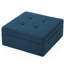 En tissu bleu marine: contemporain, rangement, roulant pour le salon Rangement moderne: tissu, intérieur spacieux, mobilité pratique