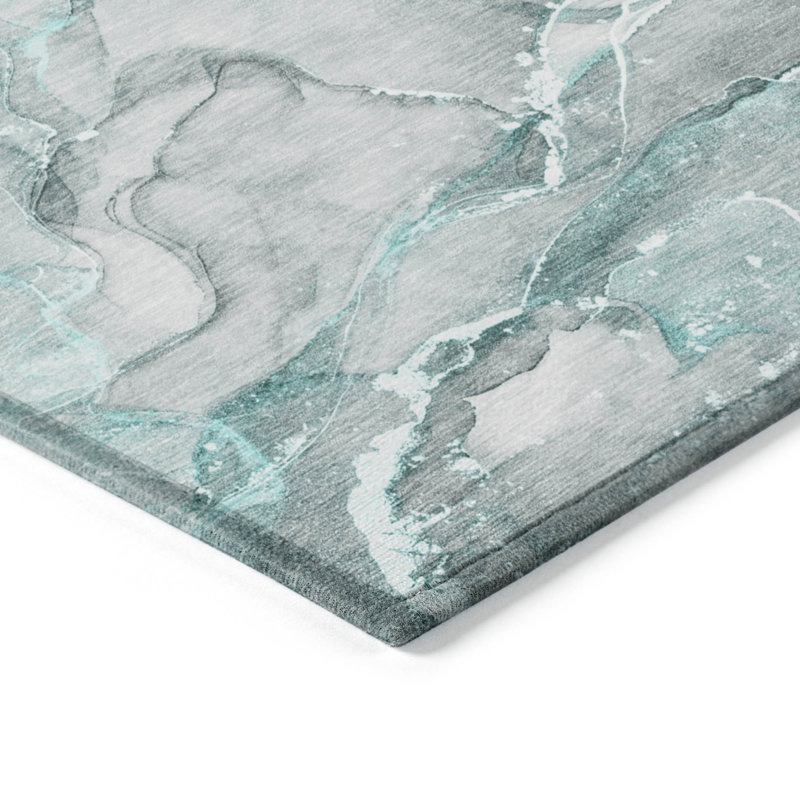 Lorinda Abstract Indoor / Outdoor Rug, Rectangle 5' x 7'6"