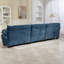Canapé modulaire modulaire en L à assise profonde réversible 120 po avec repose-pieds, mousse à mémoire de forme et ressorts ensachés 120 po Chenille-1711880654