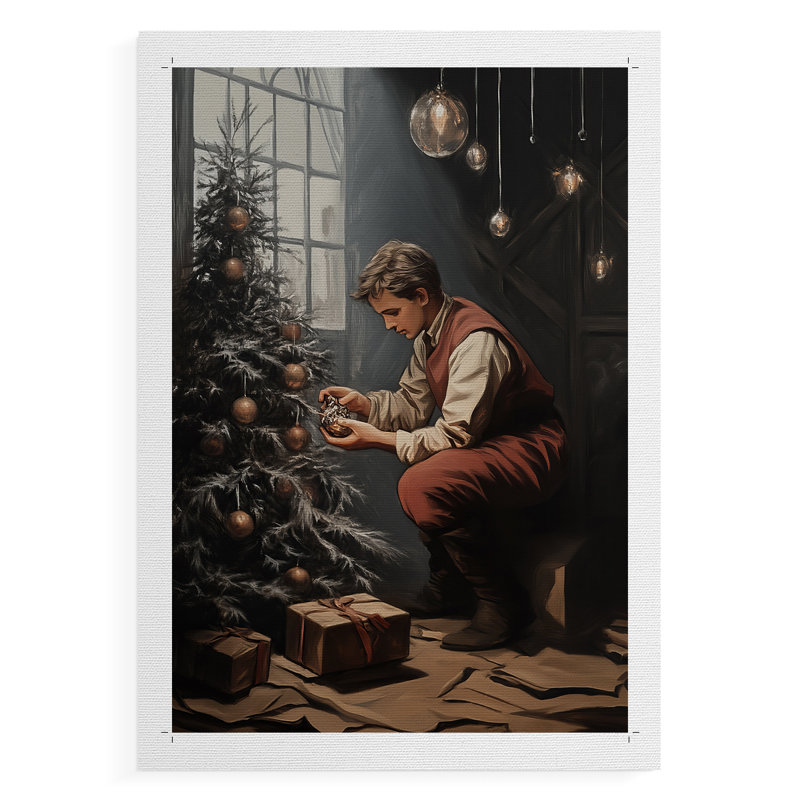 Art des Fêtes de Noël - Série 2-C - Impression sur toile seulement - NON-CADRE, H 27 po x l 18 po