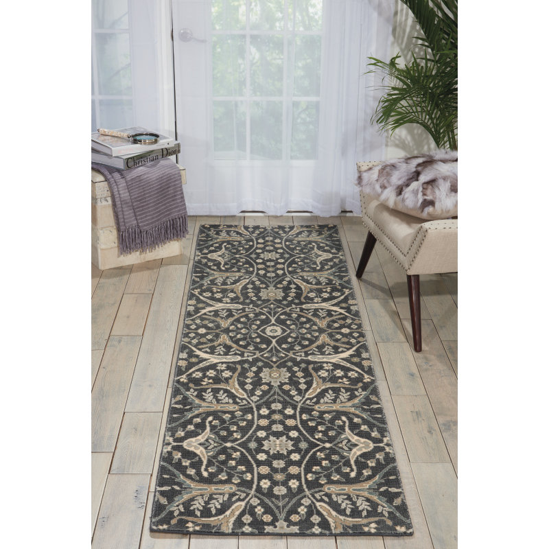 Mahika Viscose Abstract Indoor Rug, Runner 2'3" x 8'