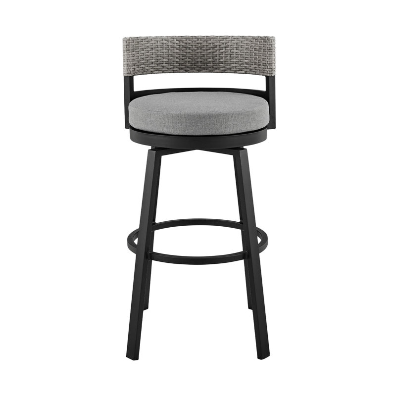 Chave Patio Stool with Cushion, Bar Stool (30" Seat Height)