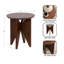 Table d'appoint ronde géométrique