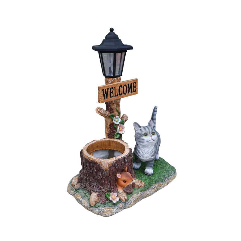 Statue chat pour jardin