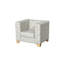 Causeuse modulaire à accoudoirs carrés 62 po