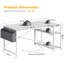 Bureau d'ordinateur en bois manufacturé en L Ciupan avec prise de courant-974792818-974792817