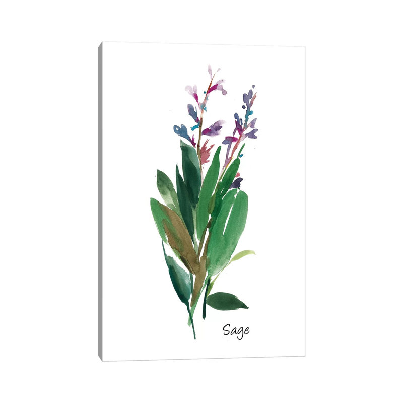 Sage I 1 Piece Wrapped Canvas Painting, 20.32 cm H x 30.48 cm W x 1.91 cm D