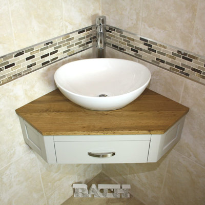 Giovani 550mm Single Bathroom Vanity with Vessel Ceramic Basin