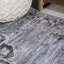 Tapis bleu marine / gris / noir Haruyoshi Chenille Cottage Medallion-88570930