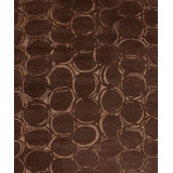 Modern Tibet III Hand Knotted Area Rug in Dark Brown/Light Brown