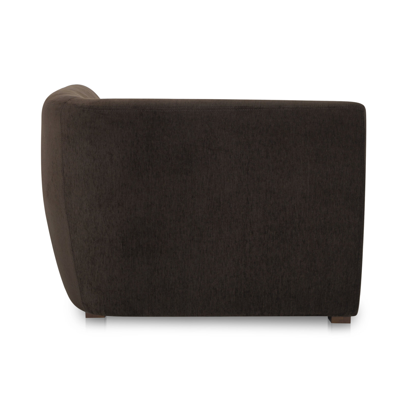 Anson Corner Chair, Charcoal Brown