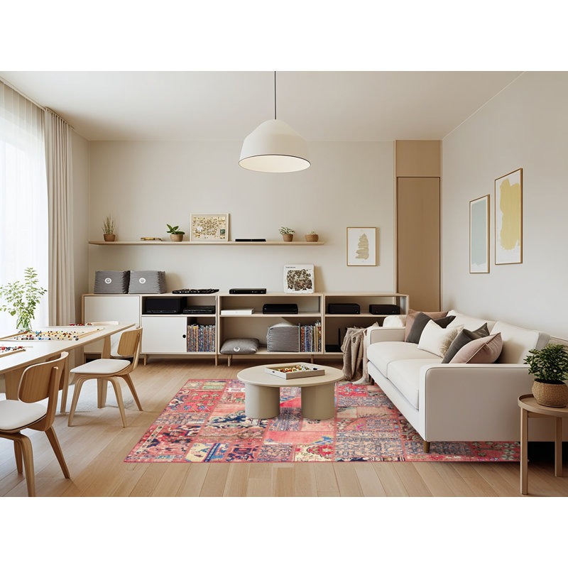 Abstract Indoor Rug, Rectangle 7' x 9'
