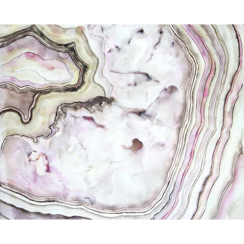 Agate - Toile abstraite minérale pour décoration intérieure élégante