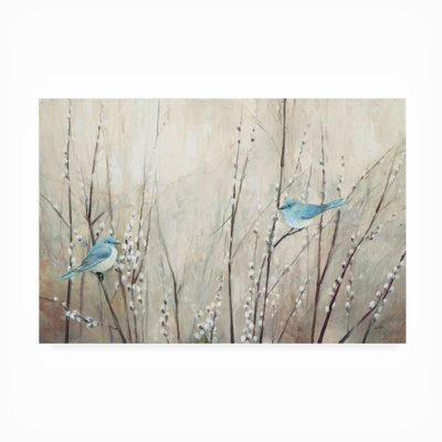 Julia Purinton 'Pretty Blue Birds' All-Weather Canvas Animals Wall Decor