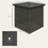 Patio Square Side Table With Umbrella Hole