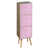Antique Oak/Light Pink/Black