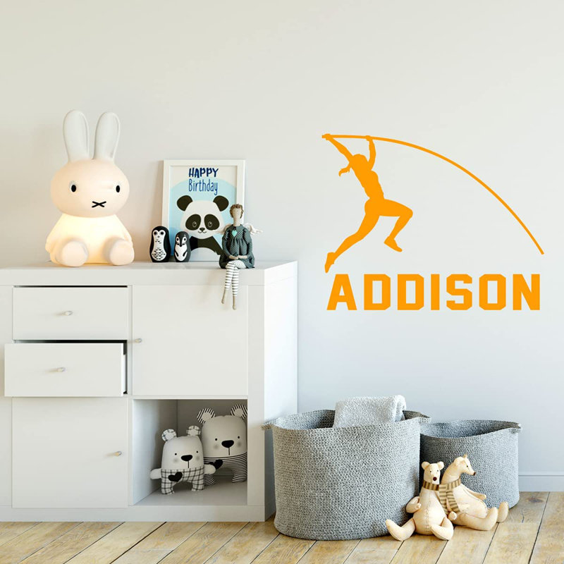 Adhésif mural, H 18 po x l 22,5 po, Orange