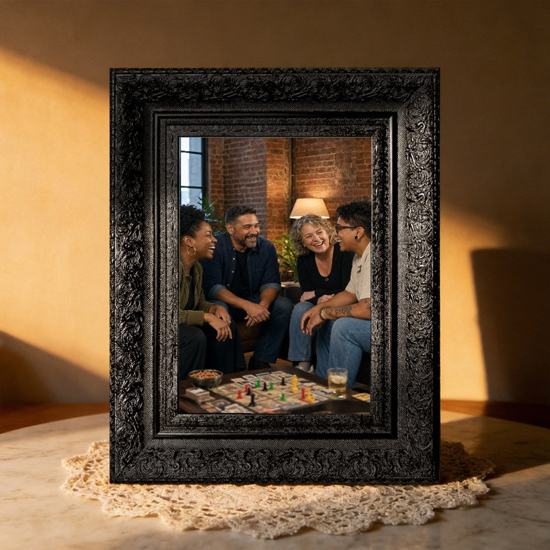 Cadre photo 3 pièces 5 "x 7" noir pour la décoration de bureau