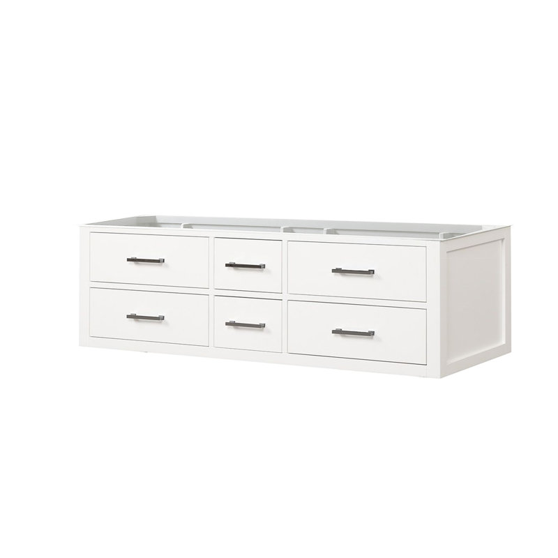 Castor 60 in W x 22 in D Double Bath Vanity, White