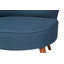 Fauteuil à oreilles élégant, bleu sax, 31,5 po x 29,1 po x 29,1 po | Structure en bois massif et tissu 100% polyester | 32 mousses en mousse pour plus de confort | Facile à nettoyer | Parfait pour les décors scandinaves et les salons d'hôtel-1793148376
