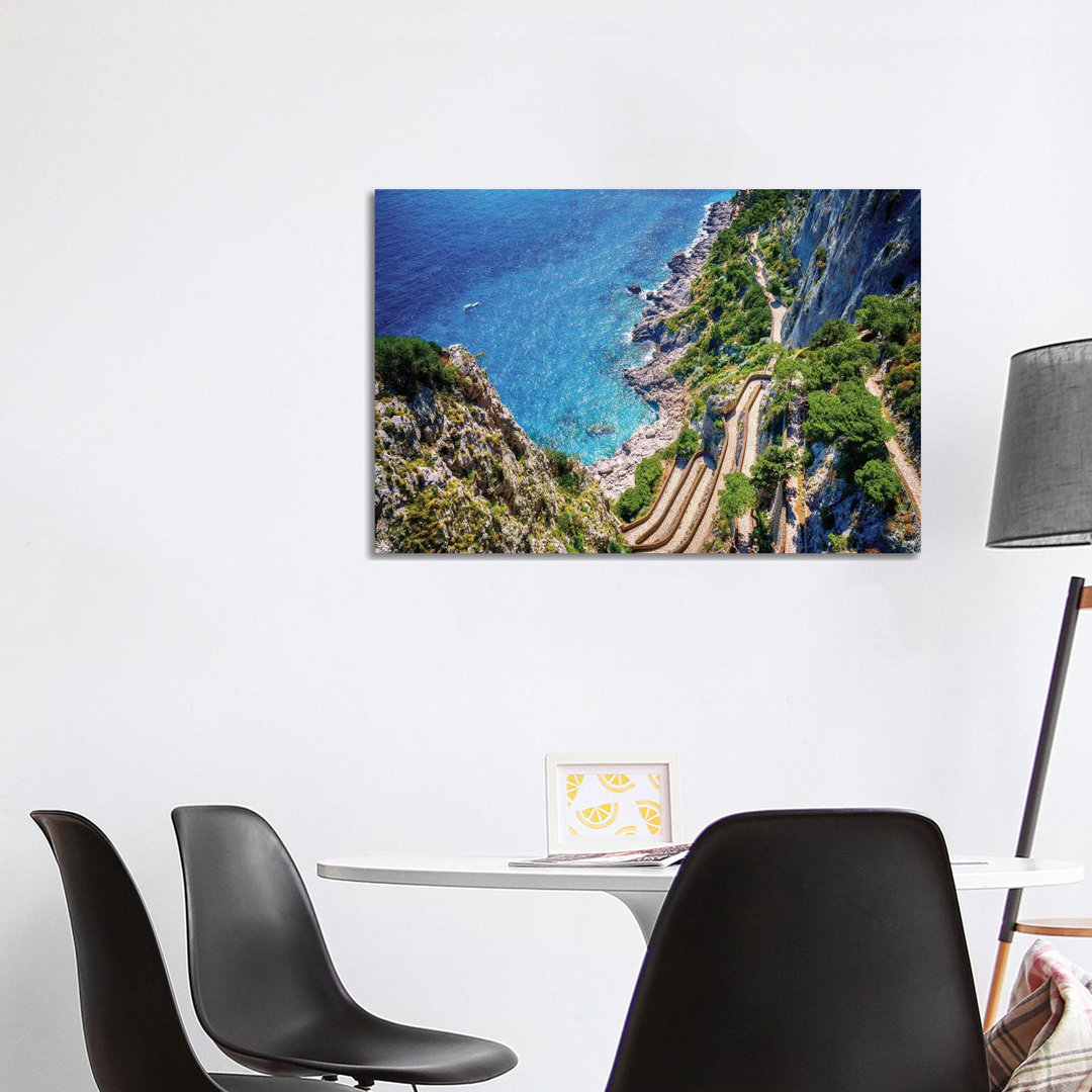 Via Krupp, Capri von Susanne Kremer - Gallery-Wrapped Canvas Giclée on Canvas