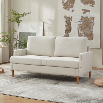 Upholstered Square Arm Loveseat