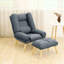 Denzel Upholstered Accent Chair with Footstool-626328186