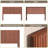Modern Wooden Headboard With Arched Corrugated, Fits Queen Size Beds, Vertical Grain Design, Farmhouse & Vintage Style, Easy Assembly, Walnut.-229305946