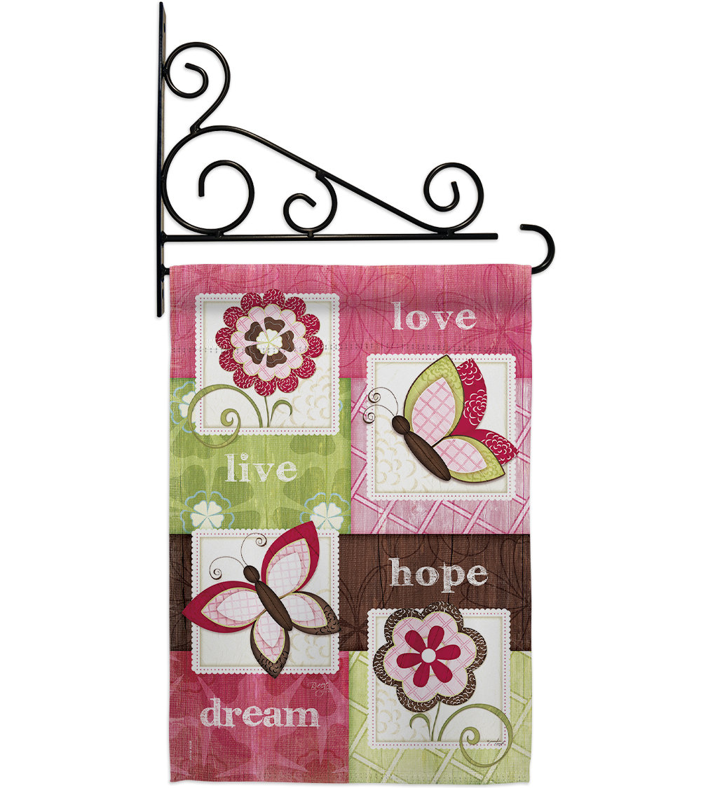 Breeze Decor Welcome Butterfly Floral - Impressions Decorative Metal ...