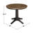 Strauss 3 - Piece Solid Wood Pedestal Dining Set-455398300-487205636