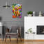  «Sitting Labradoodle» par Dean Russo, art mural en verre acrylique, 16 po x 24 po-886704829