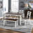 6 Piece Dining Table Set With Bench