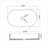23.6'' Concrete Vessel Oval Modern Dark Green Bathroom Sink
