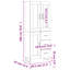 Natalye 69.5cm Sideboard-1438244445