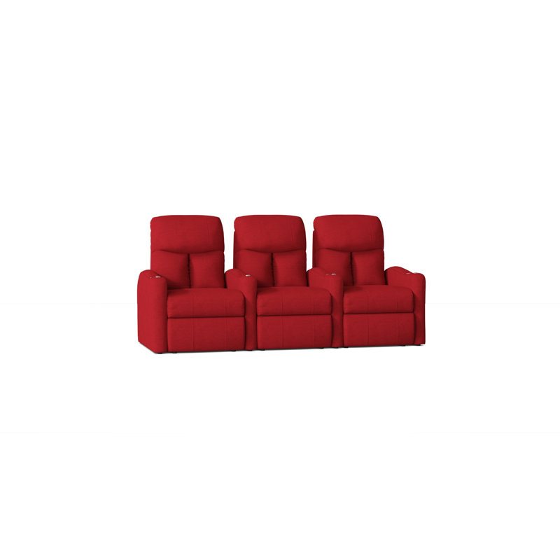Canapé de cinéma maison (rangée de 3), Électrique, Ultranoir