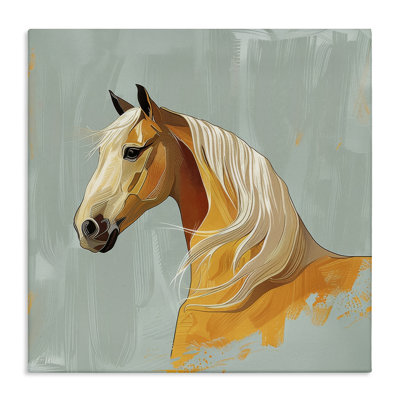 Equine Elegance Portrait Canvas Wall Art by Lazar Studio