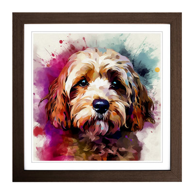 Cockapoo Digital Art No.1 - Framed Print