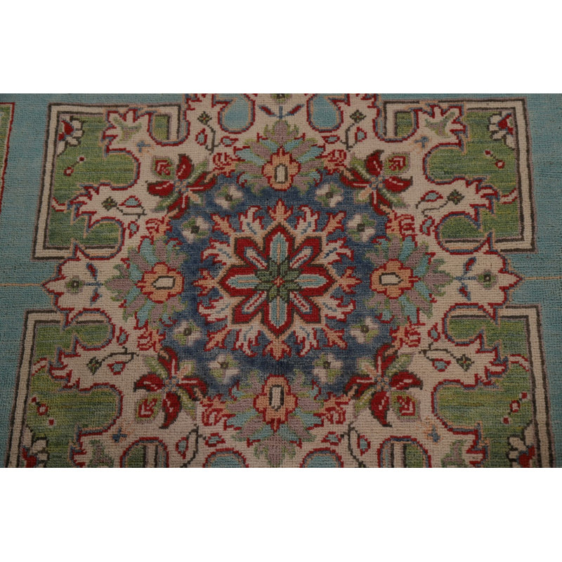 One-of-a-Kind 8'1'' X 11'10'' New Age Wool Area Rug in Blue