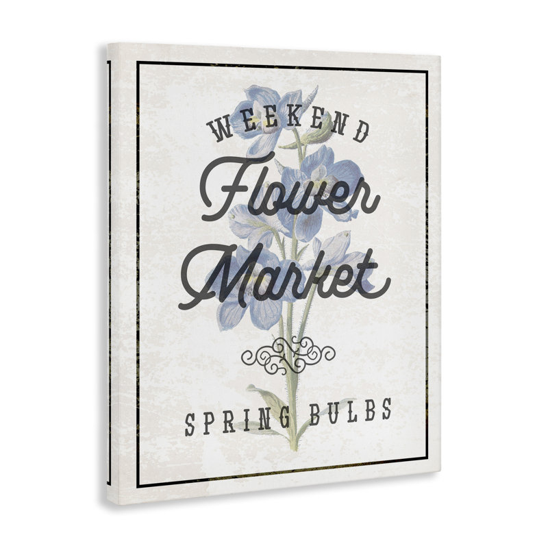 «Weekend Flower Market», toile par Lil 'Rue, H 20 po x l 16 po