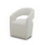 Fauteuil 26 po en tissu crème