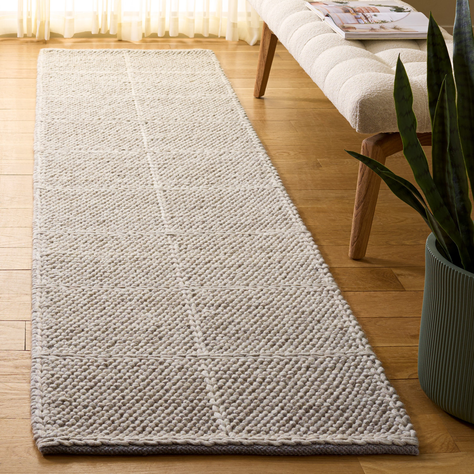Hand-Woven Rug, 2'-3" x 9'-0" Runner